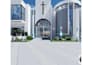 design modern church exterior with realistic 3d rendering